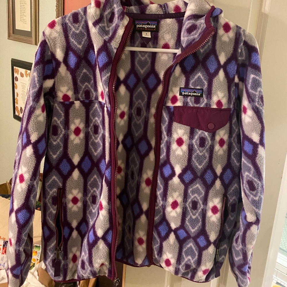 Patagonia Aztec Full Zip Hoodie/jacket. Adult S